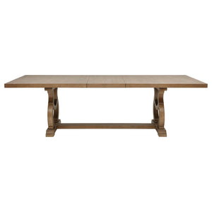 Juego de comedor Brockway de 7 piezas con hojas extensibles en marrón cebada