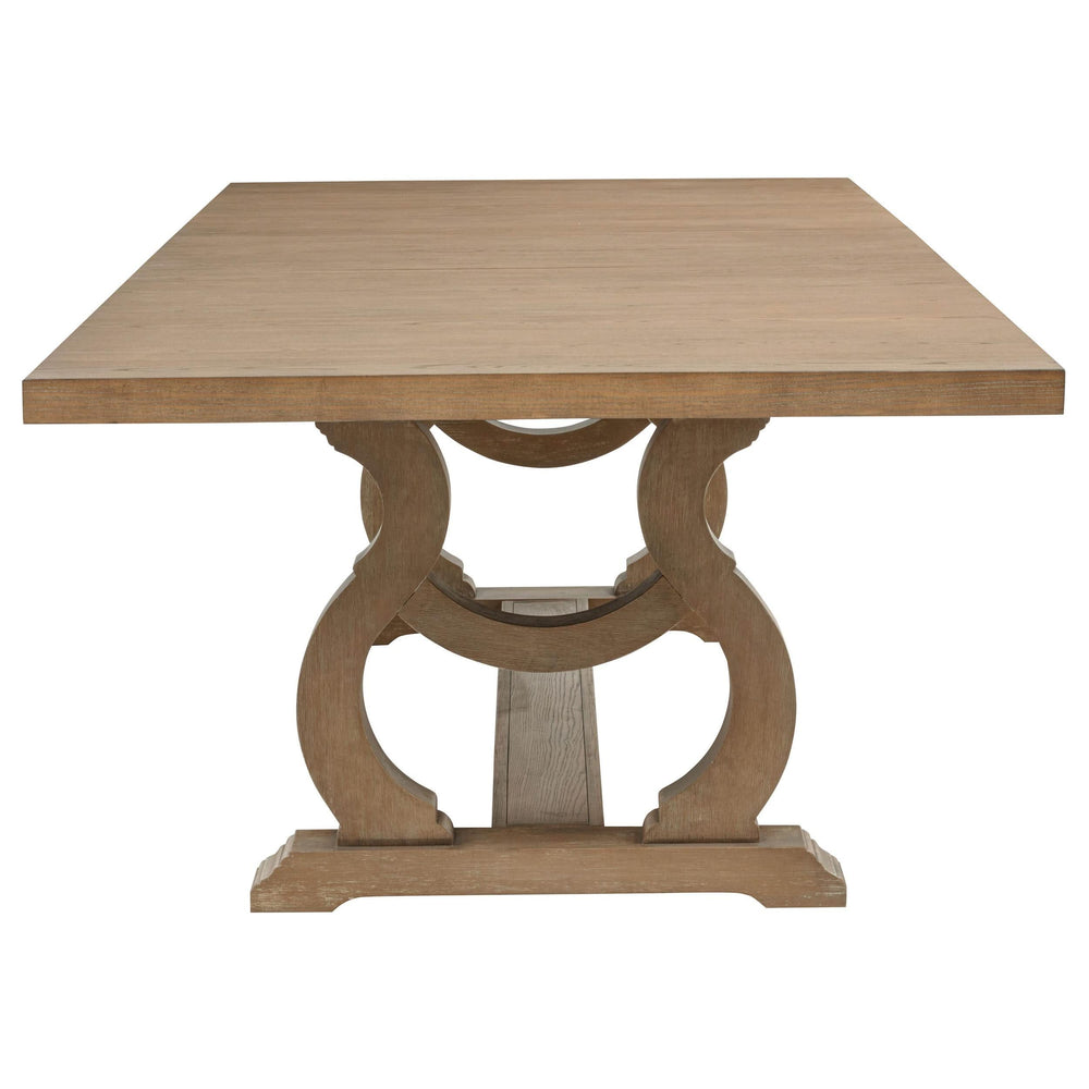 Juego de comedor Brockway de 7 piezas con hojas extensibles en marrón cebada