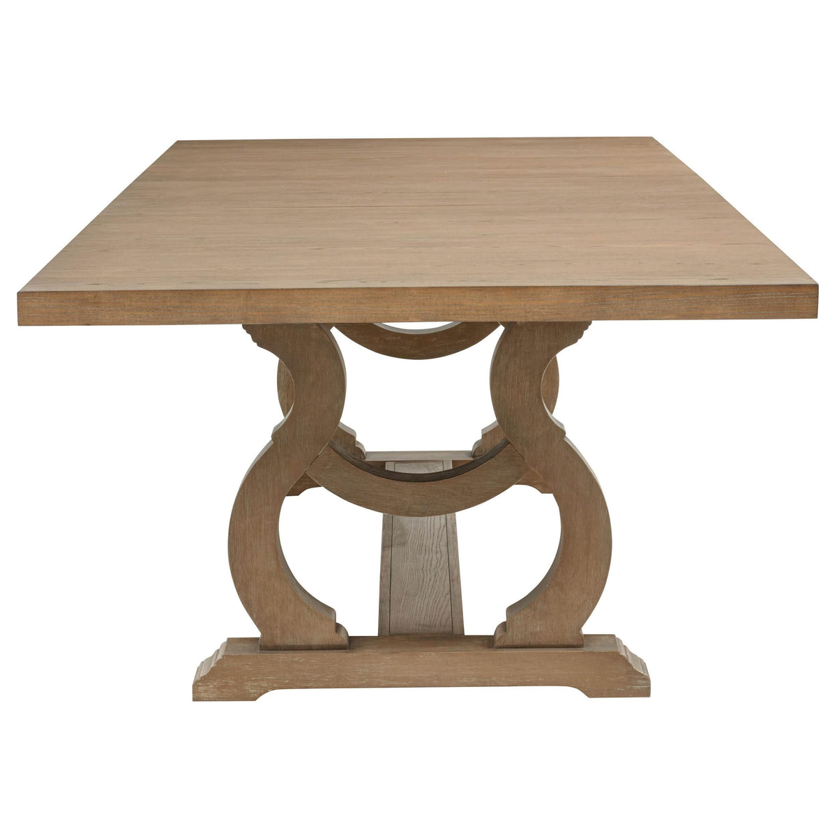 Juego de comedor Brockway de 7 piezas con hojas extensibles en marrón cebada