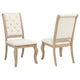 Silla de comedor tapizada Brockway color marrón cebada (juego de 2)