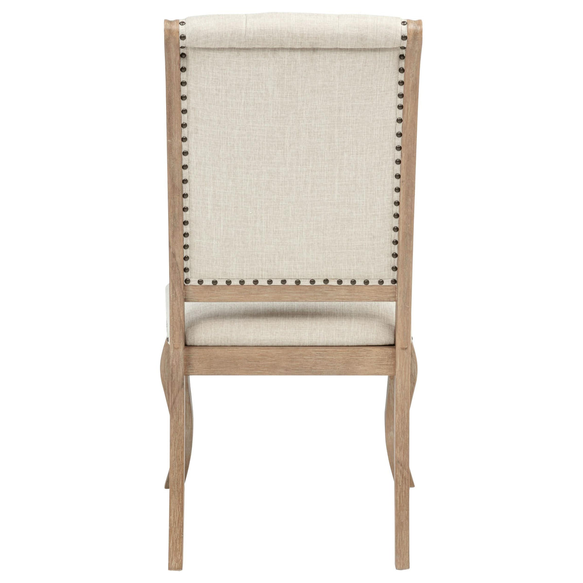 Silla de comedor tapizada Brockway color marrón cebada (juego de 2)