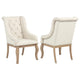 Sillón tapizado Brockway color marrón cebada (juego de 2)