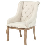 Sillón tapizado Brockway color marrón cebada (juego de 2)