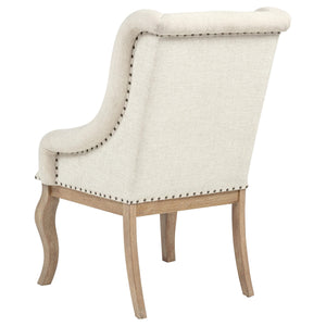 Sillón tapizado Brockway color marrón cebada (juego de 2)