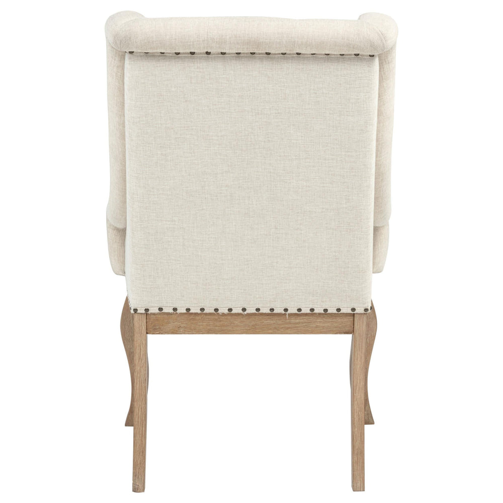 Sillón tapizado Brockway color marrón cebada (juego de 2)