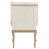Sillón tapizado Brockway color marrón cebada (juego de 2)
