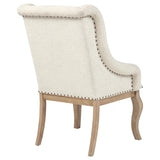 Sillón tapizado Brockway color marrón cebada (juego de 2)