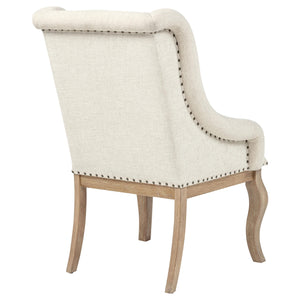 Sillón tapizado Brockway color marrón cebada (juego de 2)
