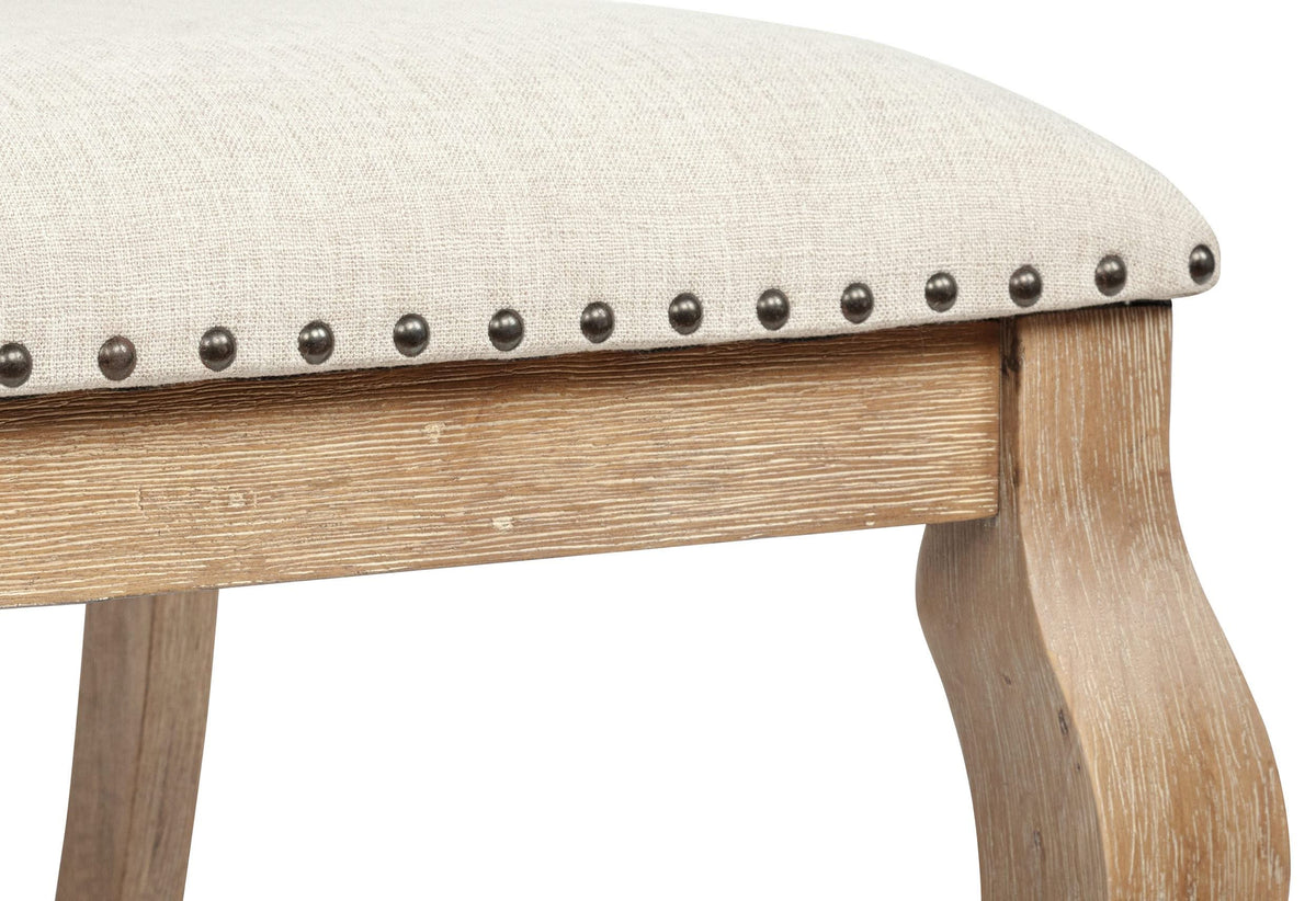 Sillón tapizado Brockway color marrón cebada (juego de 2)