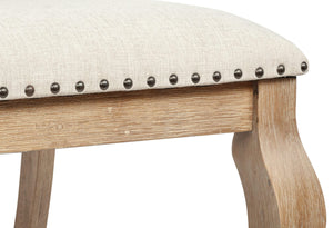 Sillón tapizado Brockway color marrón cebada (juego de 2)