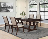 Juego de comedor Brockway de 5 piezas con hojas extensibles, color antiguo Java