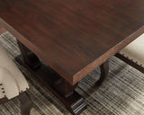 Juego de comedor Brockway de 7 piezas con hojas extensibles, estilo antiguo Java
