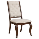 Silla de comedor tapizada Brockway Barley Java (juego de 2)