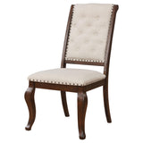 Silla de comedor tapizada Brockway Barley Java (juego de 2)
