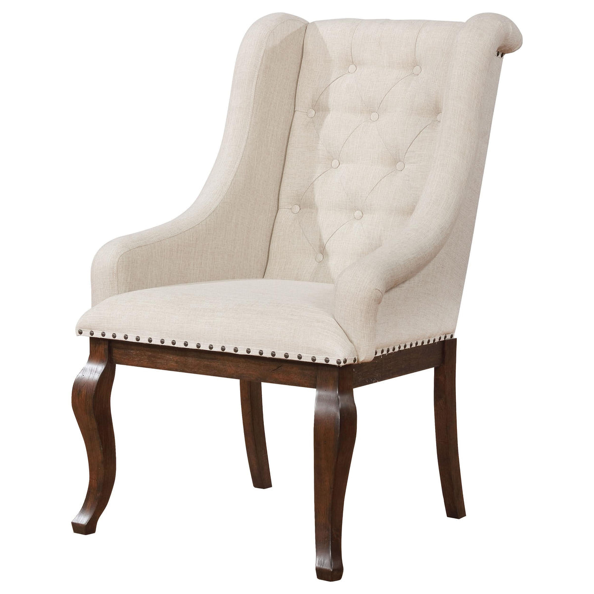 Sillón tapizado Brockway Barley Java (juego de 2)
