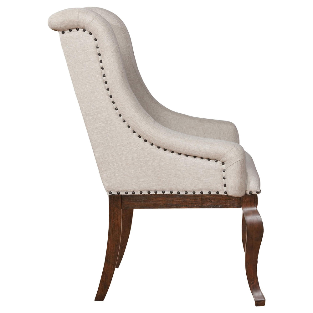 Sillón tapizado Brockway Barley Java (juego de 2)