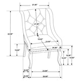 Sillón tapizado Brockway Barley Java (juego de 2)