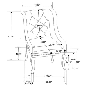 Sillón tapizado Brockway Barley Java (juego de 2)