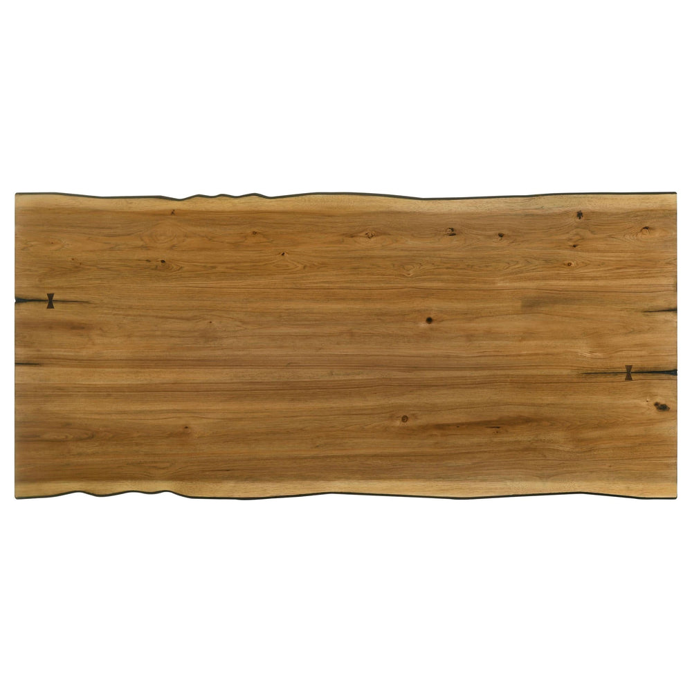 Bexley 5-piece Rectangular Live Edge Dining Table Set Honey
