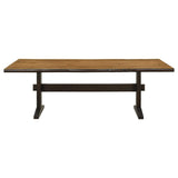 Bexley 6-piece Rectangular Live Edge Dining Table Set Honey