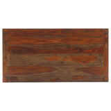 Mesa de comedor rectangular Keats color castaño cálido