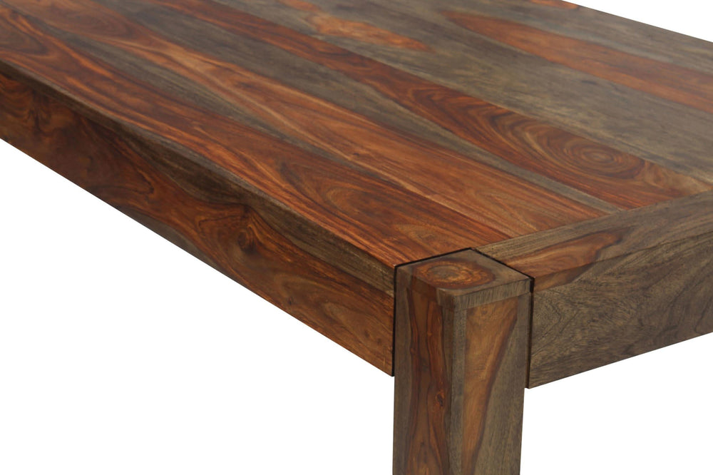 Mesa de comedor rectangular Keats color castaño cálido