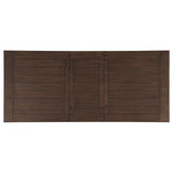 Juego de mesa de comedor rectangular Madelyn de 7 piezas en blanco costero