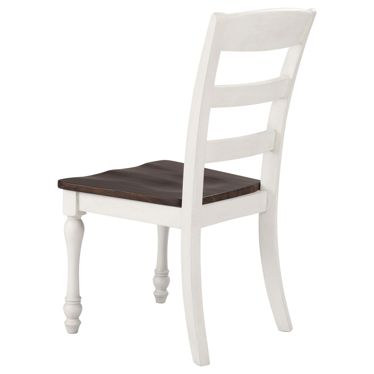 Juego de mesa de comedor rectangular Madelyn de 7 piezas en blanco costero