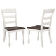 Silla de comedor de madera Madelyn en blanco costero (juego de 2)