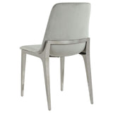 Silla de comedor tapizada Irene gris claro (juego de 4)