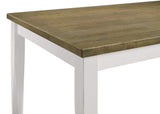 Juego de comedor rectangular Appleton de 5 piezas en blanco desgastado