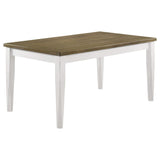 Appleton Rectangular 59-inch Dining Table Brown Brushed