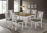 Appleton Rectangular 59-inch Dining Table Brown Brushed