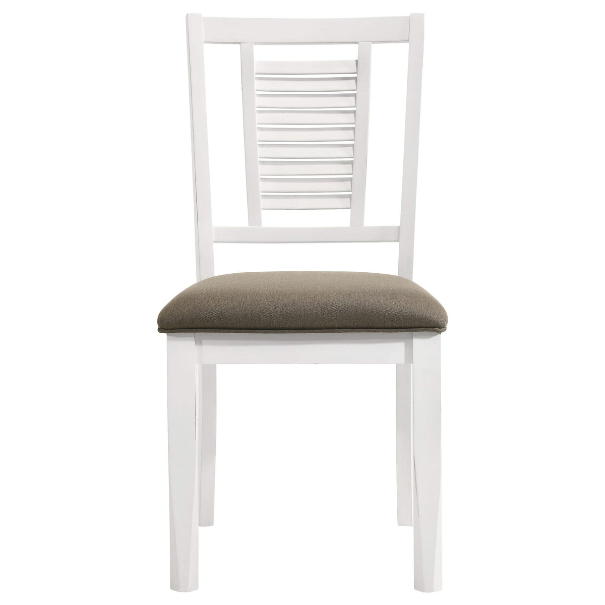 Silla de comedor de madera Appleton en blanco envejecido (juego de 2)