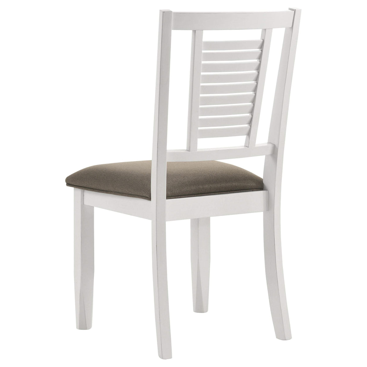 Silla de comedor de madera Appleton en blanco envejecido (juego de 2)