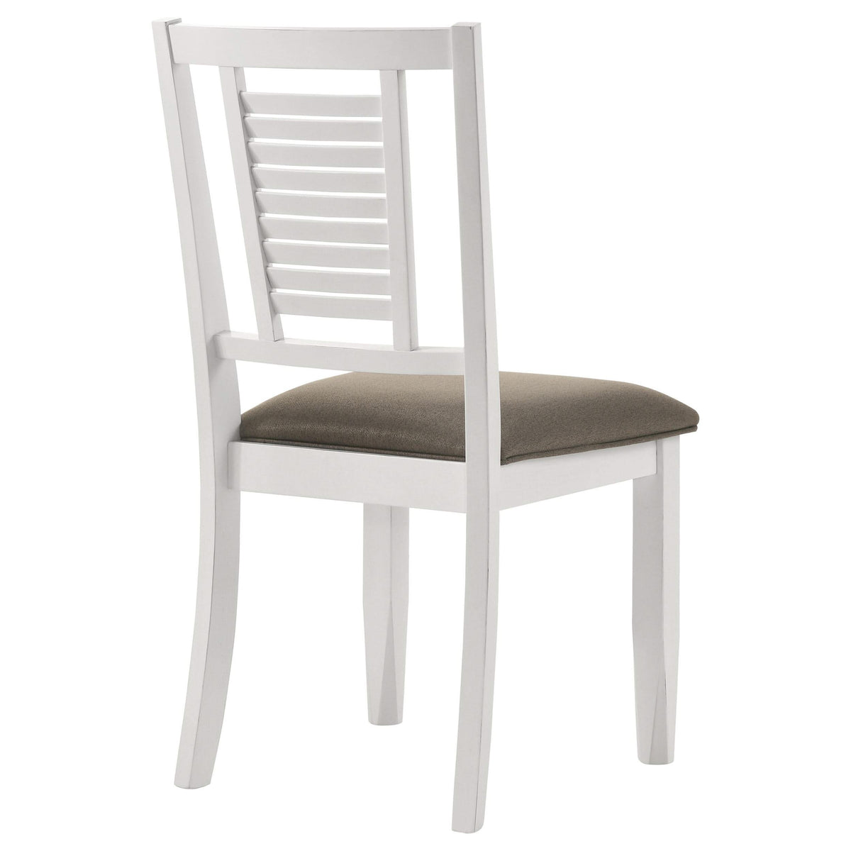 Silla de comedor de madera Appleton en blanco envejecido (juego de 2)