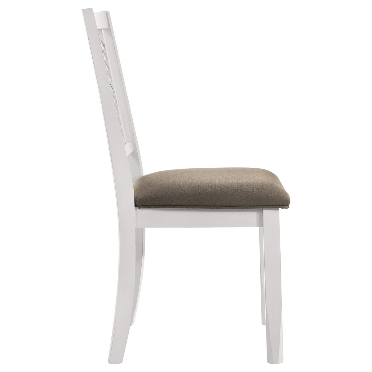Silla de comedor de madera Appleton en blanco envejecido (juego de 2)
