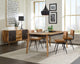 Juego de comedor Partridge de 5 piezas en sheesham natural y camello