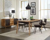 Juego de comedor Partridge de 5 piezas en sheesham natural y espresso