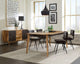 Juego de comedor Partridge de 5 piezas en sheesham natural y espresso