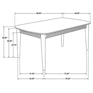 Juego de comedor Partridge de 5 piezas en sheesham natural y espresso