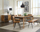 Juego de comedor Partridge de 6 piezas en sheesham natural y camello