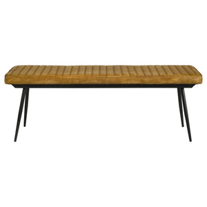 Juego de comedor Partridge de 6 piezas en sheesham natural y camello