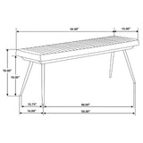 Juego de comedor Partridge de 6 piezas en sheesham natural y espresso
