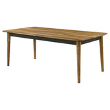 Mesa de comedor rectangular Partridge de 80 pulgadas en sheesham natural