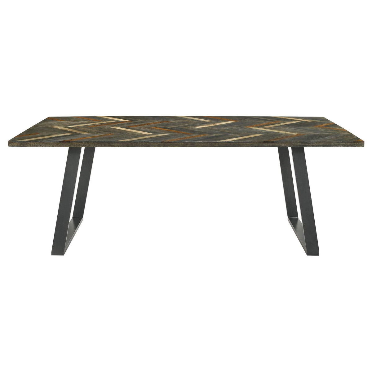 Juego de comedor rectangular Misty de 5 piezas en sheesham y camello