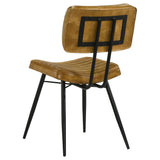 Juego de comedor rectangular Misty de 5 piezas en sheesham y camello