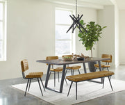 Misty 6-piece Rectangular Dining Set Sheesham and Camel