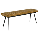 Juego de comedor rectangular Misty de 6 piezas en sheesham y camello