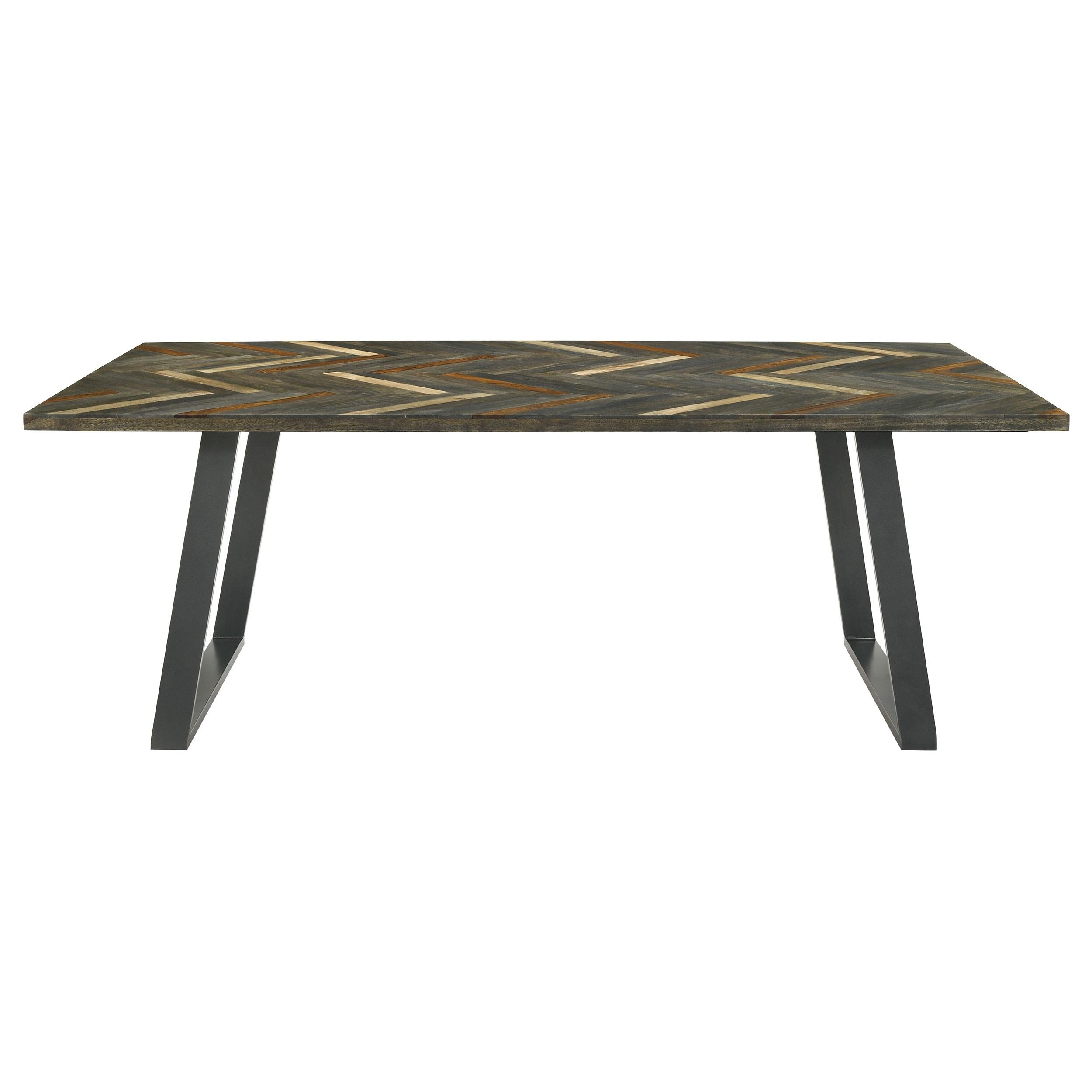 Misty 80-inch Solid Wood Dining Table Grey Sheesham